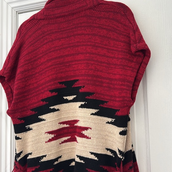 Ralph Lauren Jeans Co. Vintage Rare Southwestern Aztec Sweater Vest Cardigan - Picture 14 of 16